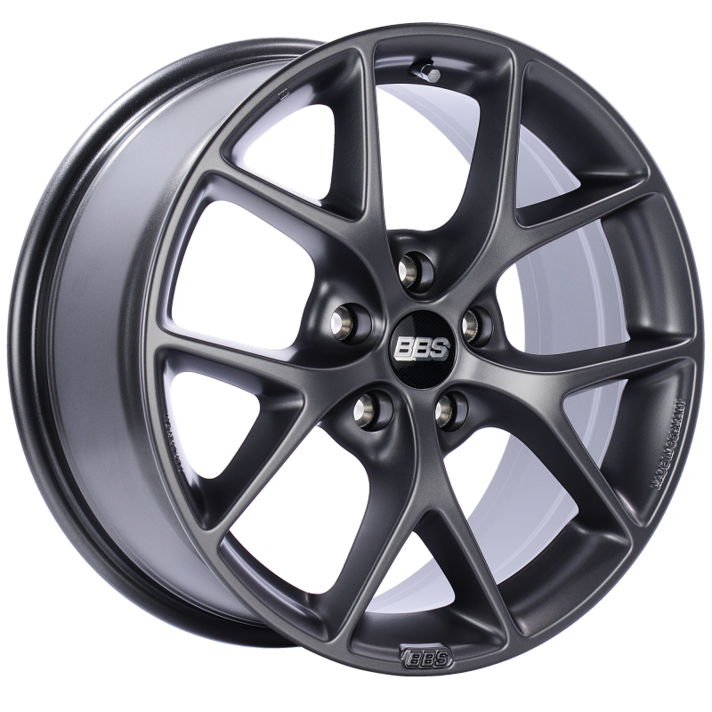 BBS SR 17x8 5x112 ET42 Satin Grey Wheel -82mm PFS/Clip Required SR002SG Main Image