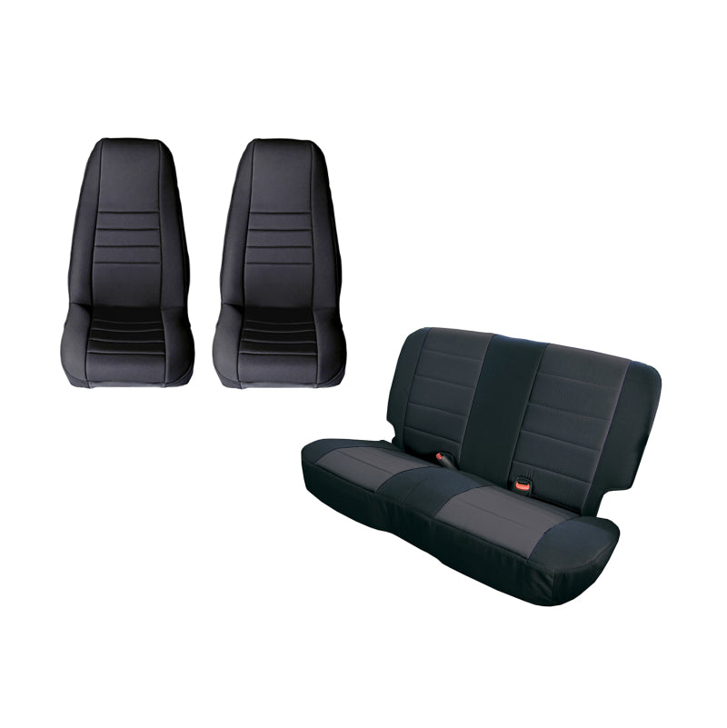 Rugged Ridge RUG Seat Cover Kit- Front/Rear Body Armor & Protection Seat Covers main image