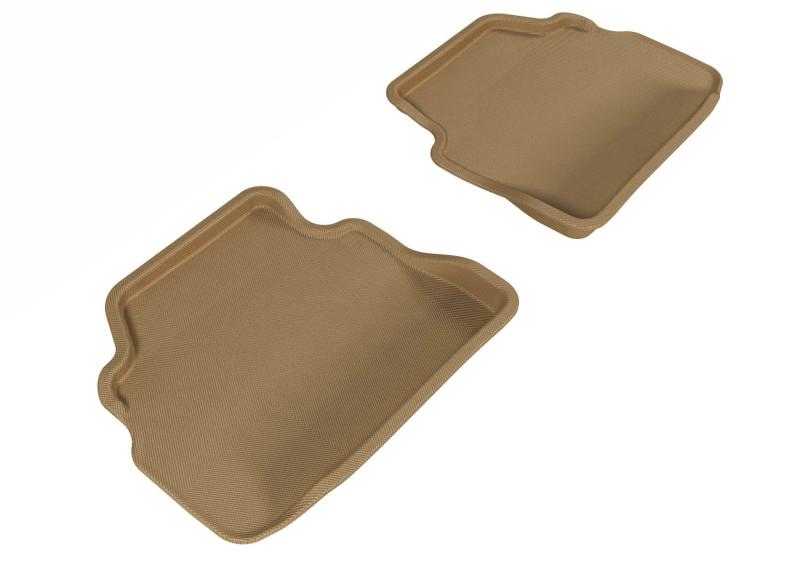 3D MAXpider 2007-2013 BMW 3 Series E92 Kagu 2nd Row Floormats - Tan L1BM02521502 Main Image