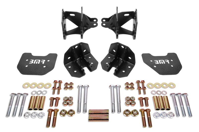 BMR 79-04 Mustang Rear Coilover Conversion Kit w/ Control Arm Bracket - Black Hammertone CCK743H