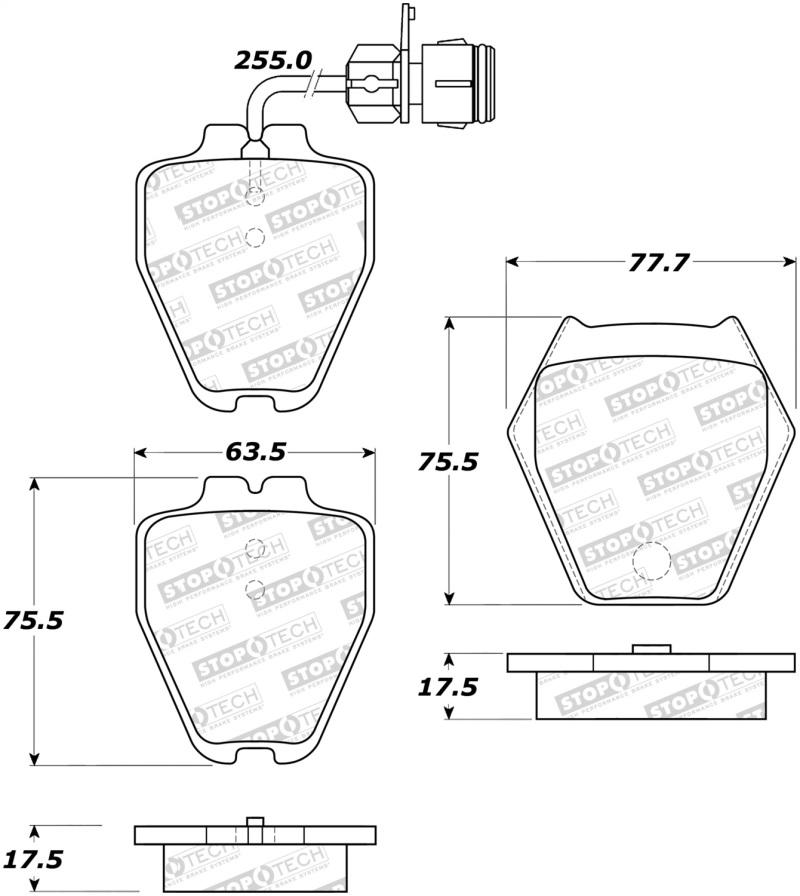 StopTech Street Brake Pads 308.08391 Main Image