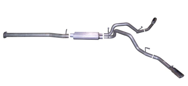 Gibson 08-09 Chevrolet Silverado 1500 LS 4.8L 2.25in Cat-Back Dual Extreme Exhaust - Aluminized 5628 Main Image