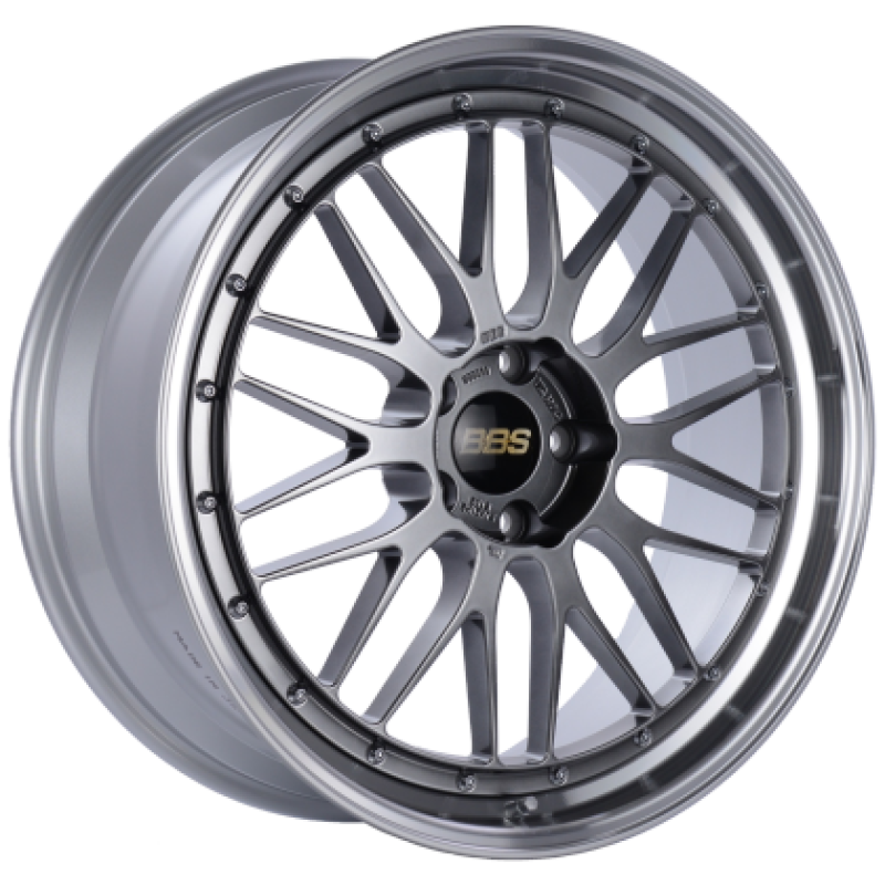 BBS LM 21x9 5x112 ET22 Diamond Black Center / Diamond Cut Lip Wheel -82mm PFS/Clip Required LM409DBPK