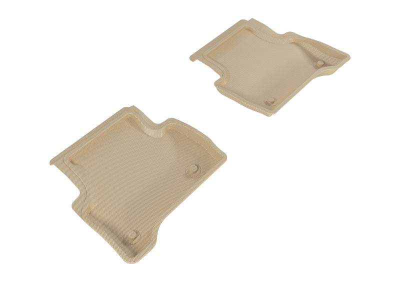 3D MAXpider 2017-2020 Jaguar XE Kagu 2nd Row Floormats - Tan L1JG00821502 Main Image