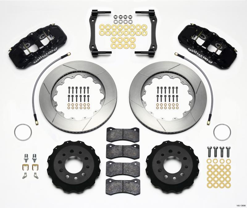 Wilwood AERO4 Rear Kit 14.25in 2014-Up Corvette C7 w/Lines 140-13698 Main Image