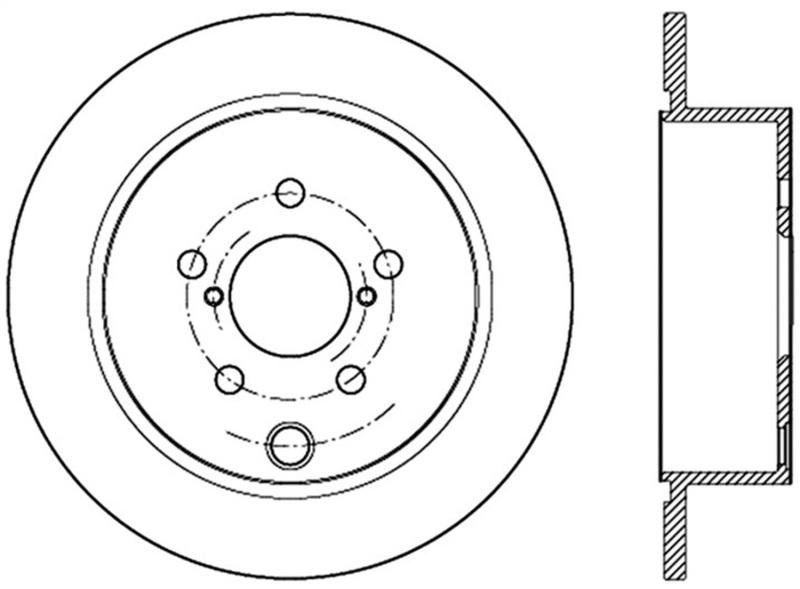 StopTech Slotted Sport Brake Rotor 126.47035SR Main Image