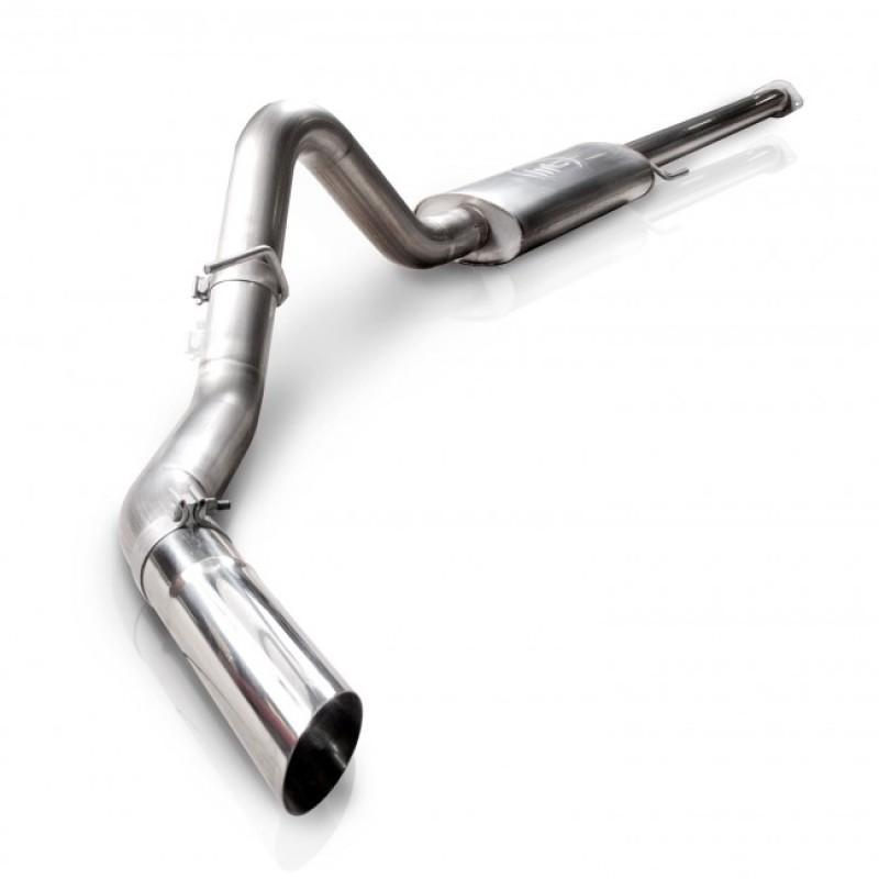 Stainless Works 2011-14 F-150 3.5L 3-1/2in Catback Chambered Muffler Factory Connection FTECOCB Main Image