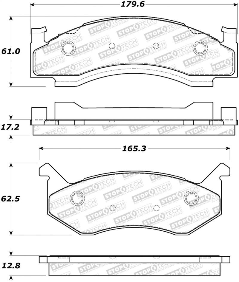 StopTech Street Brake Pads 308.01230 Main Image