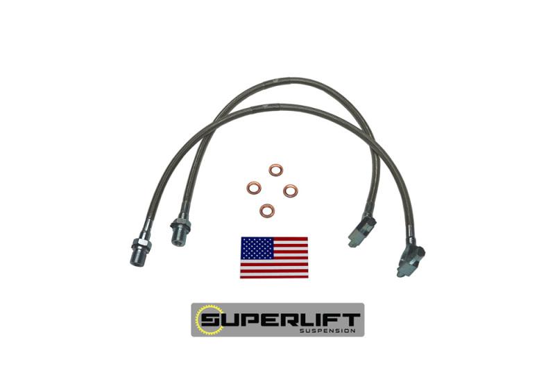 Superlift 71-78 GM Pickup/Blazer/Suburban w/ 4-6in Lift Kit (Pair) Bullet Proof Brake Hoses 91340 Main Image