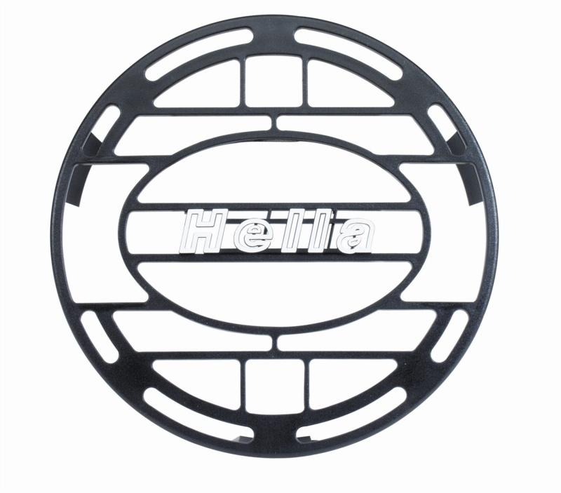 Hella Stone Shield Round Plastic Black Hella Logo Light Cover 148995001 Main Image