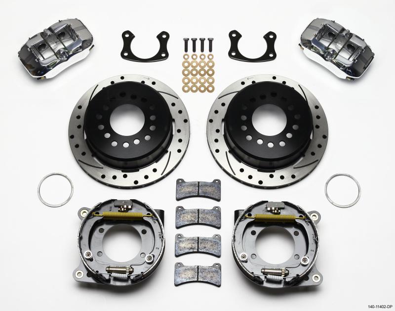 Wilwood Dynapro Low-Profile 11.00in P-Brake Kit Drill-Pol New Big Ford 2.36in Offset 140-11402-DP Main Image