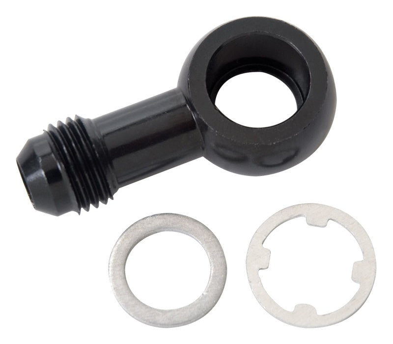 Russell -6 AN Male Flare For Civics w/Out Fuel Pressure Damper (12mm) - Black