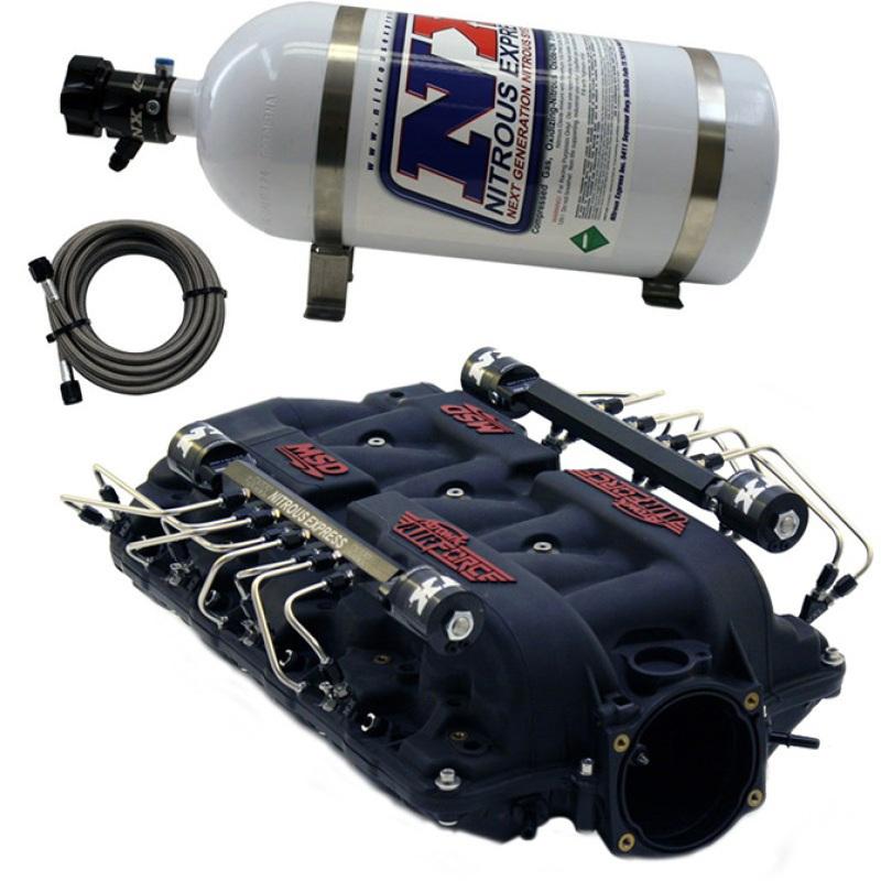 Nitrous Express MSD Airforce Intake Manifold for Cathedral Port Heads w/VXL Direct Port INTAKE005 Main Image