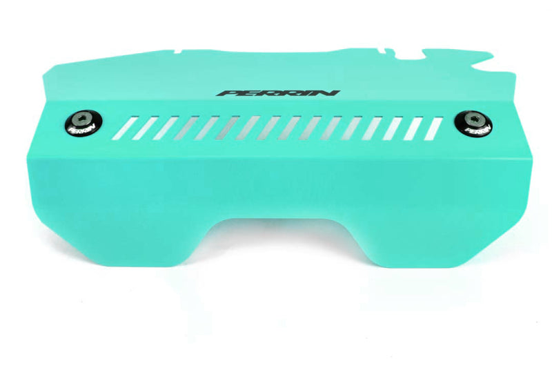 Perrin 15-19 Subaru WRX Pulley Cover (For FA DIT Engines) - Hyper Teal PSP-ENG-152TE *Discontinued