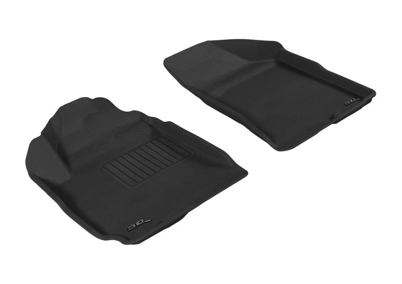 3D MAXpider 2010-2012 Hyundai Santa Fe Kagu 1st Row Floormat - Gray L1HY04011501 Main Image