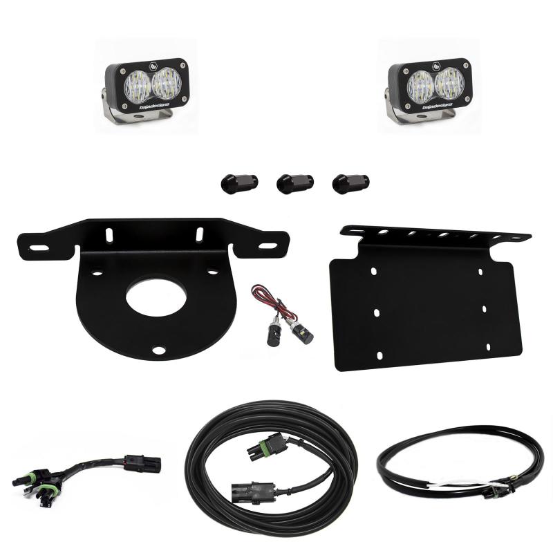 Baja Designs 2021+ Ford Bronco Dual S2 Sport W/C Reverse Kit w/Lic Plate w/Upfitter 447765UP