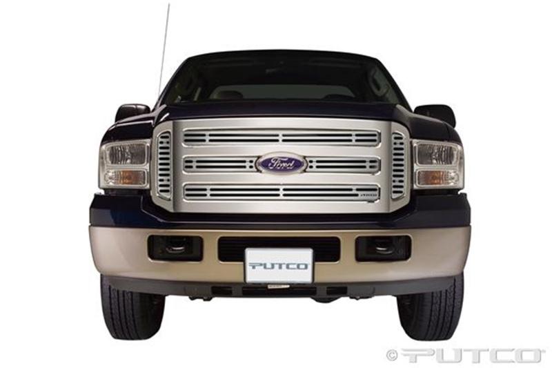 Putco 05-07 Ford SuperDuty (Incl Side Vents) Liquid Boss Grilles 302155 Main Image