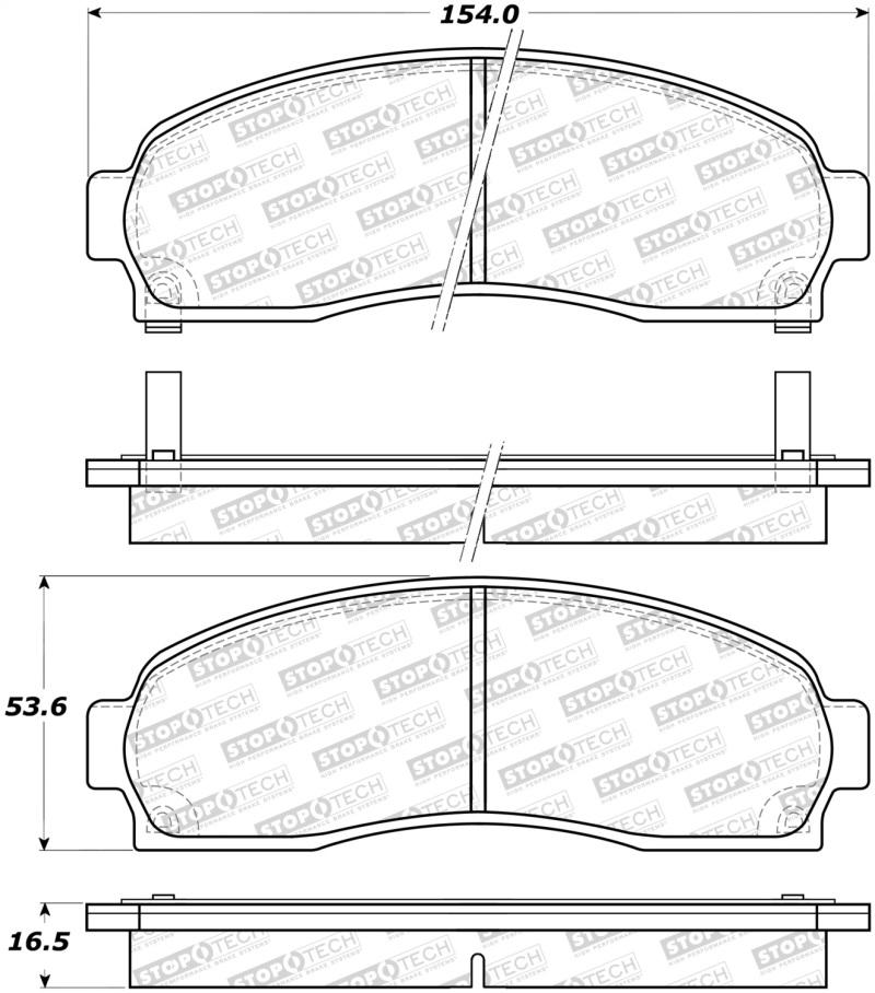 StopTech Street Brake Pads 308.08330 Main Image