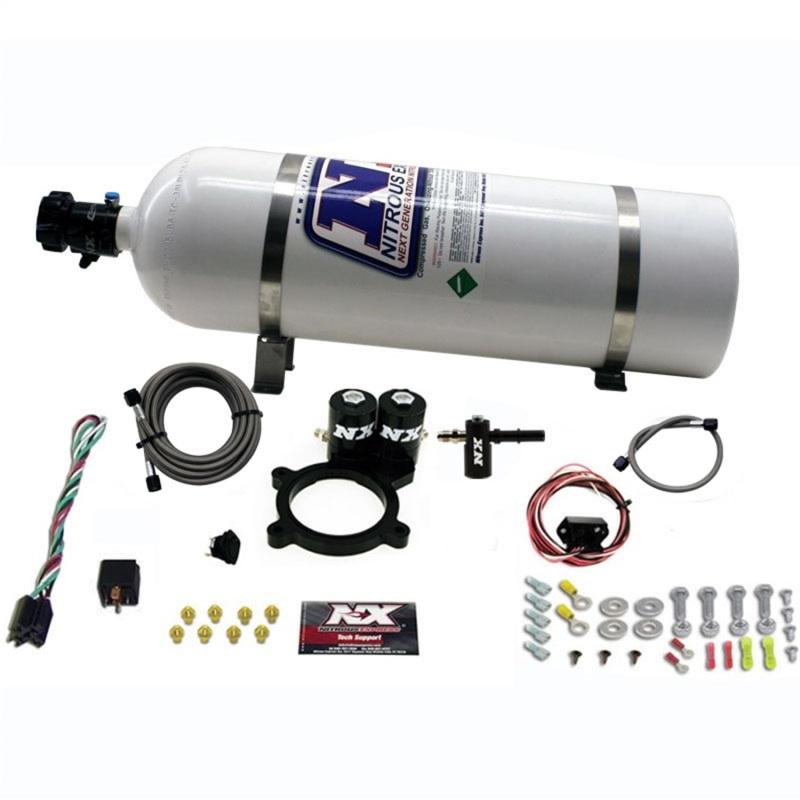 Nitrous Express 2014+ GM 5.3L Truck Nitrous Plate Kit (50-250HP) w/15lb Bottle 20936-15 Main Image