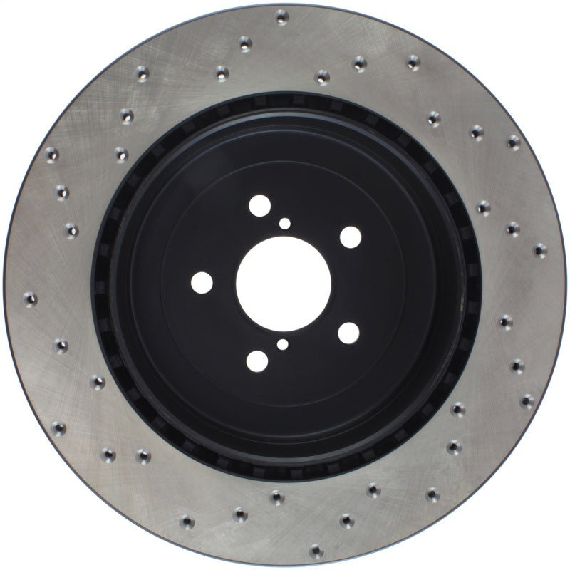 StopTech Sport Cross Drilled Brake Rotor; Rear Left