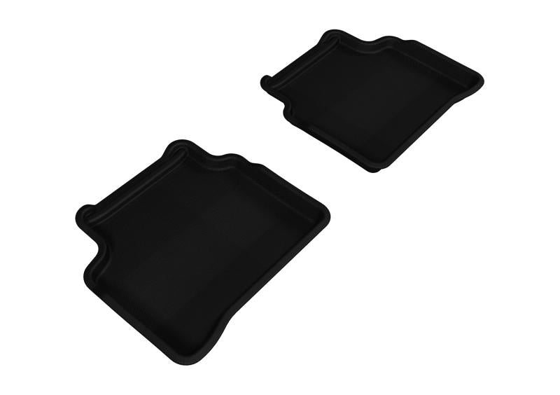 3D MAXpider 2007-2012 Nissan Altima Sedan Kagu 2nd Row Floormats - Black L1NS06221509 Main Image