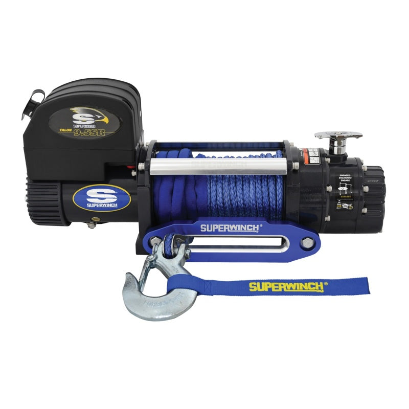 Superwinch 9500 LBS 12 VDC 3/8/in x 80ft Synthetic Rope Talon 9.5SR Winch 1695201