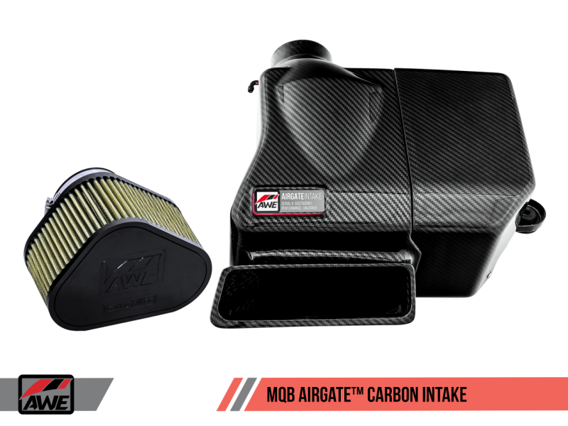 AWE Tuning Audi/VW MQB (1.8T / 2.0T) Carbon Fiber AirGate Intake w/ Lid 2660-15240