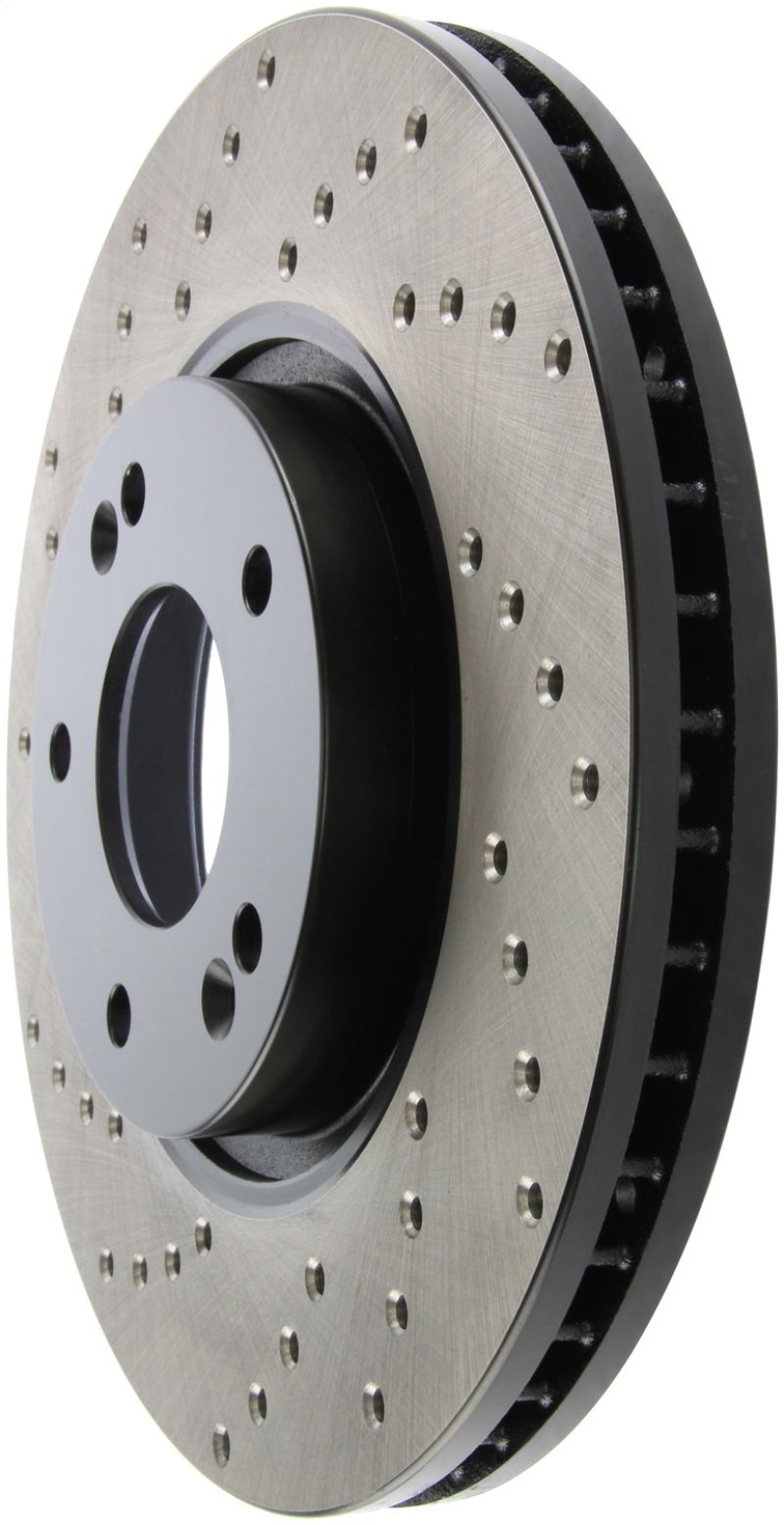 StopTech 11-13 Kia Optima / 13-14 Hyundai Veloster Turbo Front Right Drilled Sport Brake Rotor 128.51020R Main Image