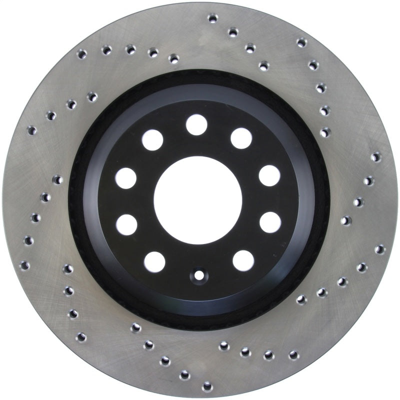 StopTech Sport Cryo Cross Drilled Brake Rotor; Front Left