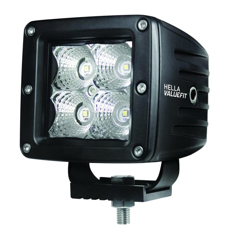 Hella HVF Cube 4 LED Off Road Kit - 3.1in 12W Spot Beam 357204031 Main Image