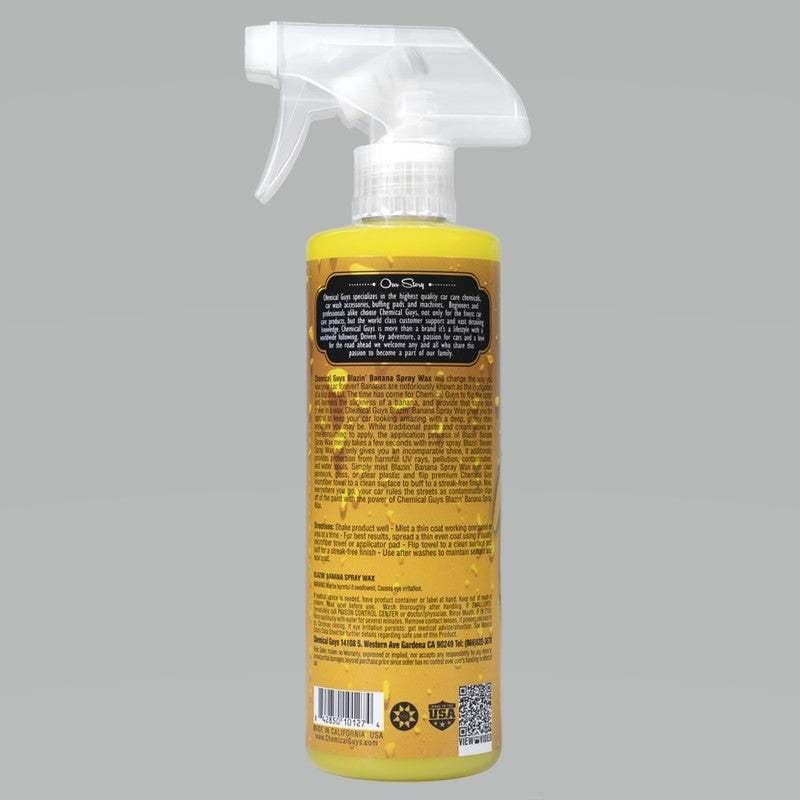 Chemical Guys Blazin Banana Carnauba Spray Wax - 16oz (P6) WAC21516