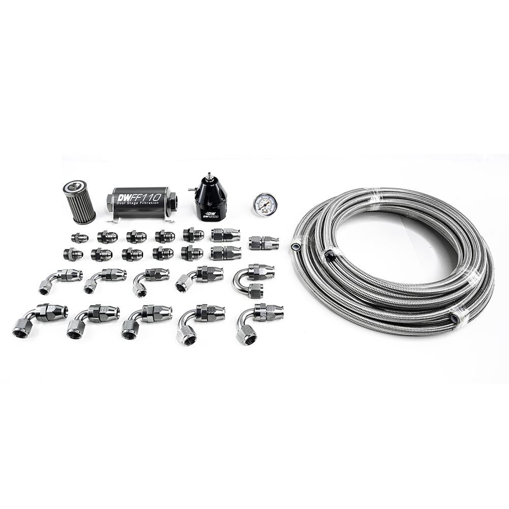 DeatschWerks X2 Series Pump Module -8AN PTFE Plumbing Kit for 2011-19 Ford Mustang