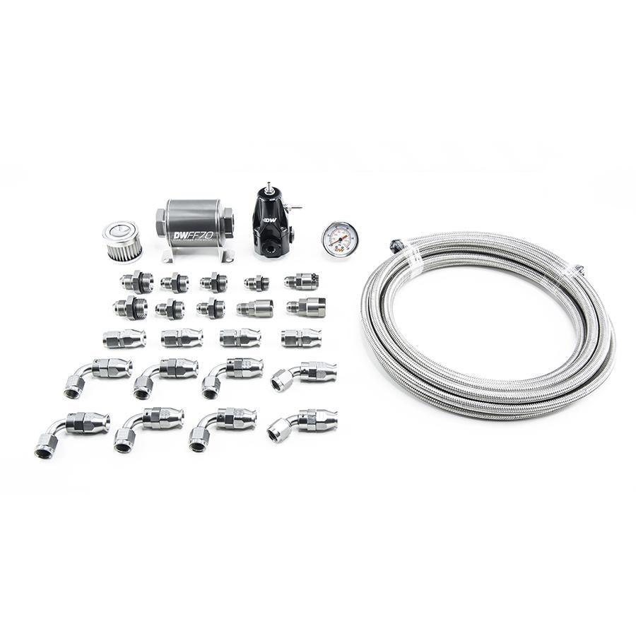 DeatschWerks DW400 Pump Module Return Plumbing Kit SS CPE for 2001-15 Honda Civic