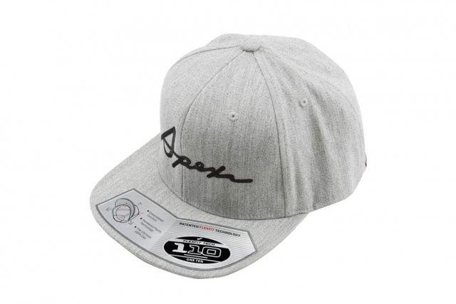 Apexi Cursive Hat - Grey (Snapback)