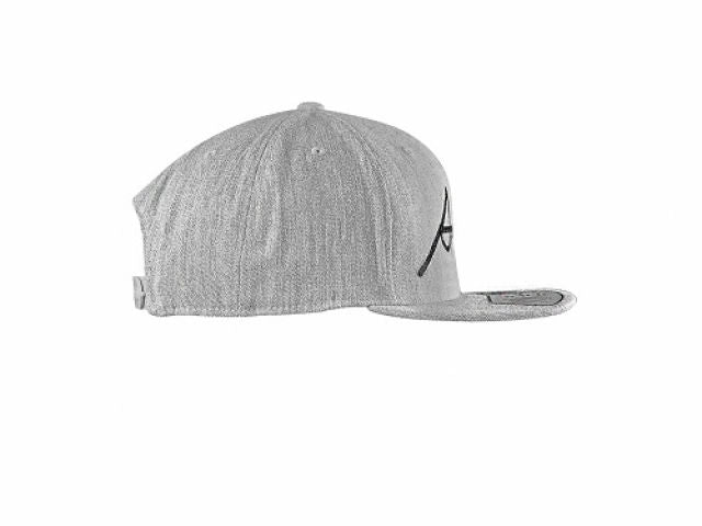 Apexi Cursive Hat - Grey (Snapback)