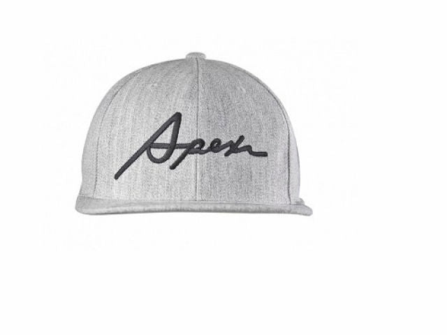 Apexi Cursive Hat - Grey (Snapback)