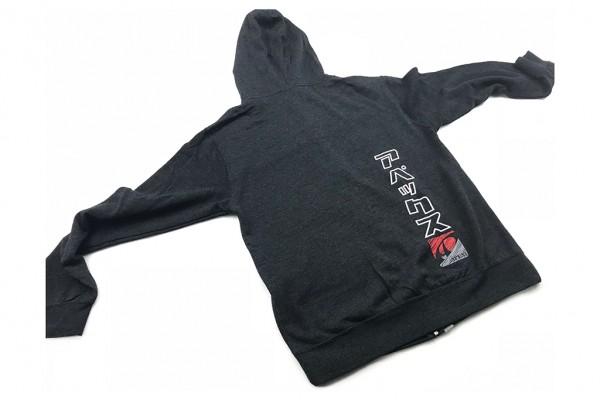 Apexi A'PEXi Cursive Zip-up - Hoodie - Charcoal Heather Grey