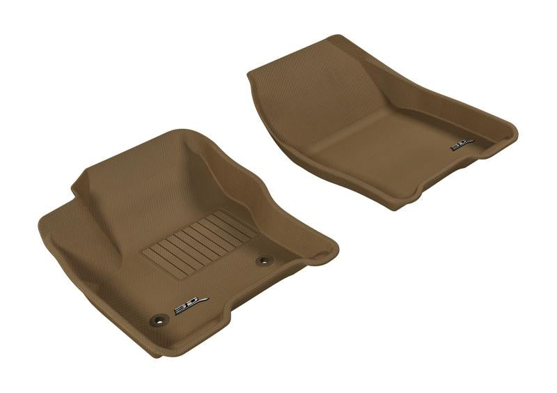 3D MAXpider 2013-2018 Ford C-Max/Escape Kagu 1st Row Floormat - Tan L1FR05611502 Main Image