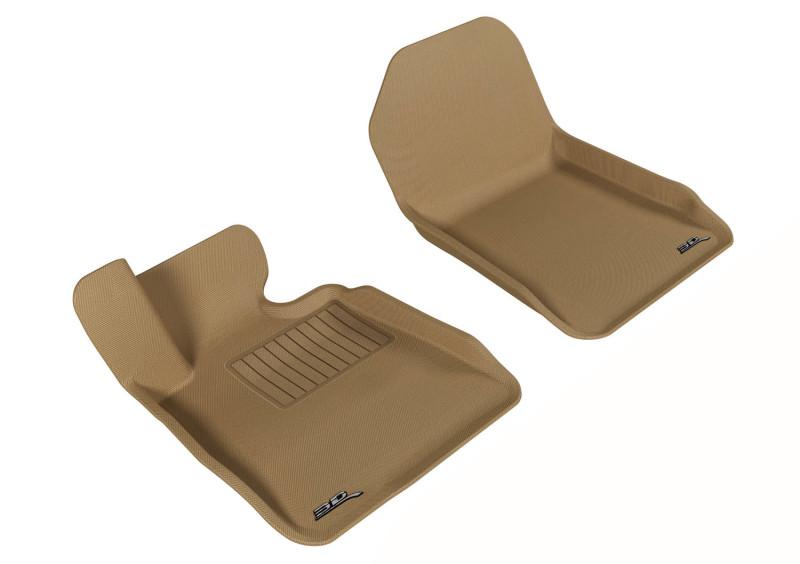 3D MAXpider 2007-2013 BMW 3 Series E93 Kagu 1st Row Floormat - Tan L1BM02411502 Main Image