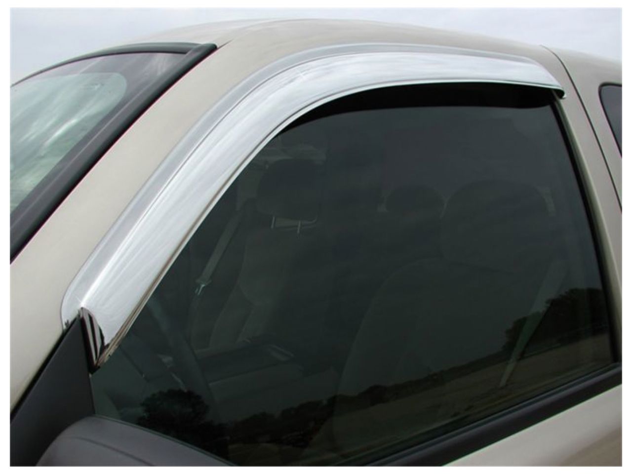 Stampede Tape-Onz Sidewind Deflector Chrome 2 p. for 1999-2006 Chevrolet Silver