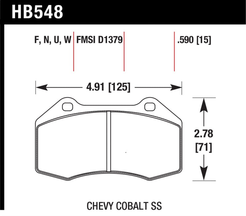 Hawk Performance HAWK HPS 5.0 Brake Pad Sets Brakes, Rotors & Pads Brake Pads - Performance main image