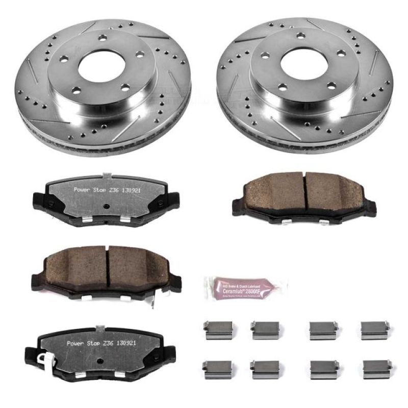 PowerStop PSB Z36 Truck & Tow Kit Brakes, Rotors & Pads Brake Kits - Performance D&S main image