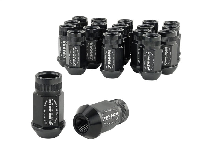 Skunk2 Racing Skunk2 12x1.25 Forged Lug Nut - Black (Set of 20) 520-99-0835