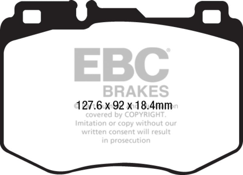 EBC 2016+ Mercedes-Benz GLC300 2.0L Turbo Ultimax2 Front Brake Pads UD1796 Main Image