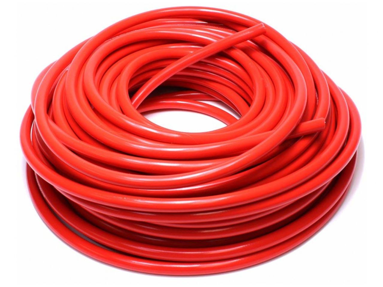 HPS High Temp 1/2" ID (13mm) Reinforced Silicone Heater Hose Red - 50 Feet