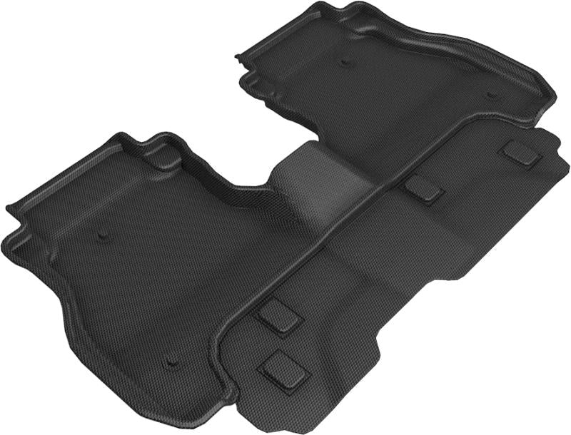 3D MAXpider 2020 Jeep Gladiator Jt Kagu 2nd Row Floormats - Black L1JP02221509 Main Image