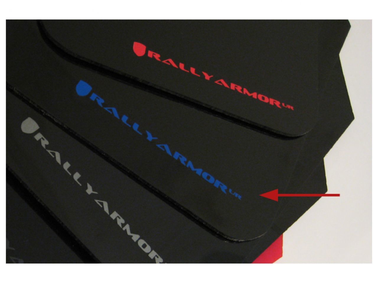 Rally Armor 02-07 UR Rally Mud flap Blue Logo