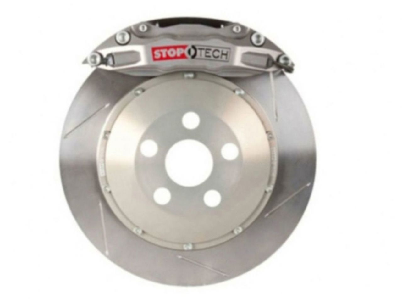 StopTech Trophy Sport Big Brake Kit; Silver Caliper Drilled 2-Piece Rotor, Front