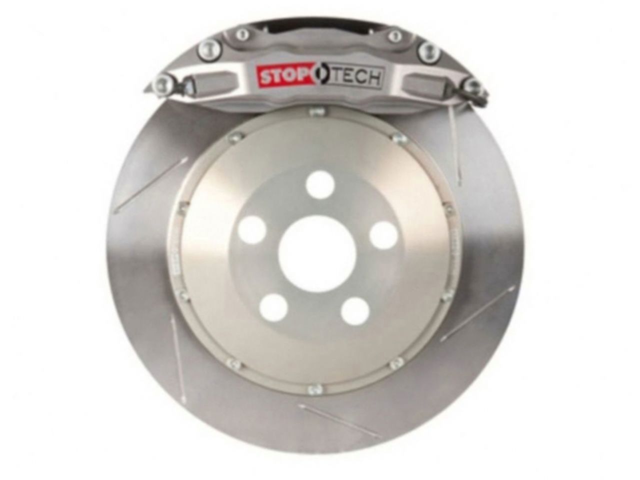 StopTech Trophy Sport Big Brake Kit; Silver Caliper Drilled 2-Piece Rotor, Front