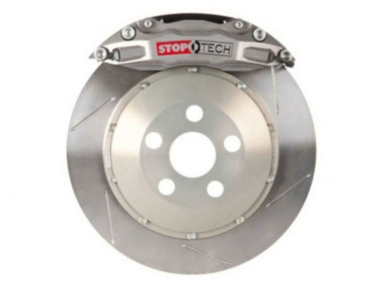 StopTech Trophy Sport Big Brake Kit; Silver Caliper Drilled 2-Piece Rotor, Front